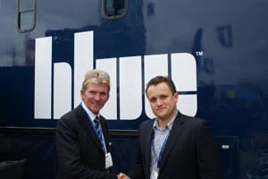 (l-r) Brian Maxwell, Blue Group director, and Daniel Weir, managing director of Weir